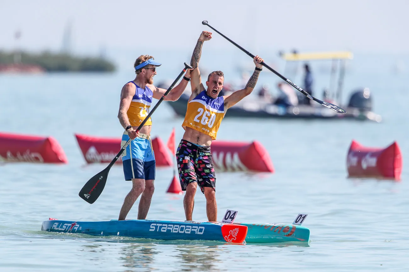 Noic Garioud at the 2021 ICF SUP World Championships in Hungary