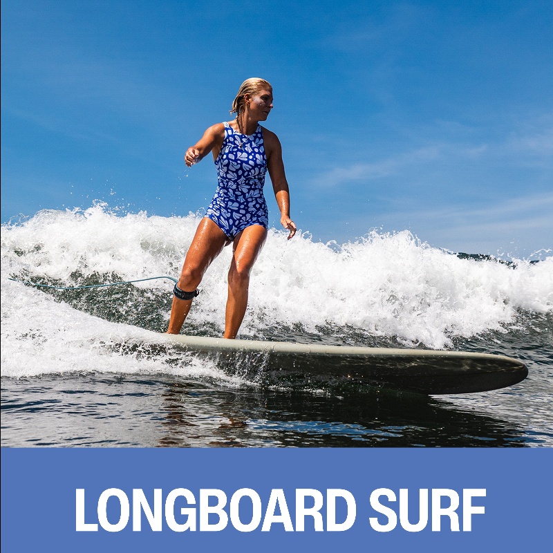 Longboard surfing